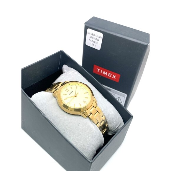 Timex Women's Watch TW2V36000 Quartz Gold Stainless Steel 32mm - Picture 3 of 14
